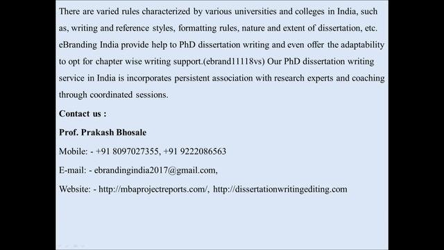 The Most Recommended PhD Dissertation Writing Services for the PhD Students in India смотреть онлайн