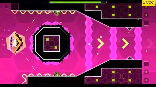 Geometry Dash. Ending. Levels By RobTop 11-21. Almost all coins. :-) смотреть онлайн