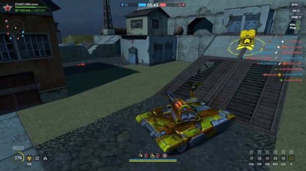 ТАНКИ ОНЛАЙН - РИКОШЕТ С ПЛАЗМА-ФАКЕЛОМ НА ПОЛИГОНЕ