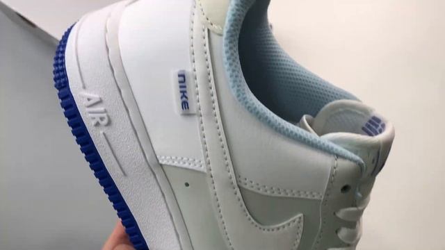 Nike Air Force 1 Low White Grey Blue FB1844 111 смотреть онлайн