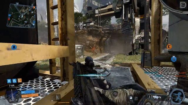 Titanfall Hardpoint Domination - The Badass R-97 SMG