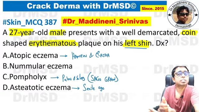 Nummular eczema | Discoid | Atopic eczema | Pompholyx | Asteatotic Eczema | Hanifin Rajka Criteria смотреть онлайн