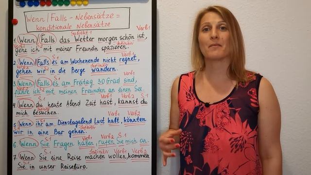 Wenn/Falls-Nebensätze - reale Bedingungssätze/Konditionalsätze im Präsens - A2/B1 смотреть онлайн