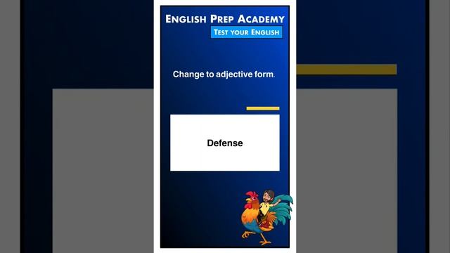 Adjectives Quiz: Change the Noun to Adjective смотреть онлайн