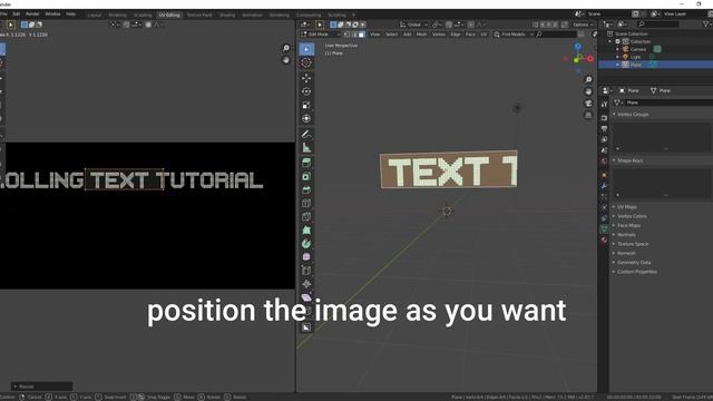 How to create a scrolling text in blender in one minute I uv animating I easy neon board creation I смотреть онлайн