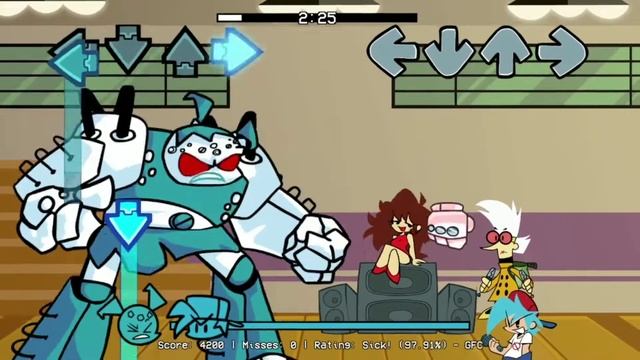Зелёный Селим против Дженни XJ9 часть-1 (fnf Vs XJ9 Jenny)