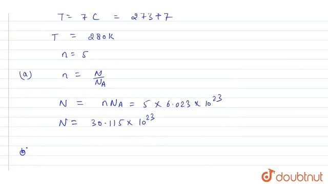 A ballon has 5.0 g mole of helium at `7^(@)C` Calculate (a) the number of atoms of смотреть онлайн