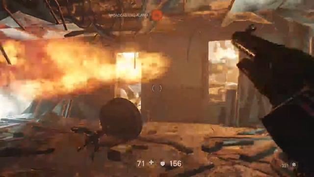 Wolfenstein 2, прохождение глава, часть 3, идём по расхреняченому New York улицам заходим в штаб