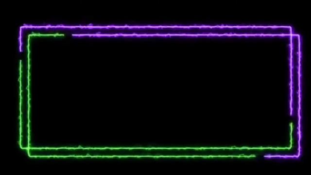 GREEN & PINK | Double Line NEON Frame | GLOWING BORDER | Template | Loop Video | Vickey Creation смотреть онлайн