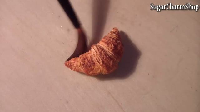 Miniature Cafe: Croissant & Donut from polymer clay tutorial смотреть онлайн