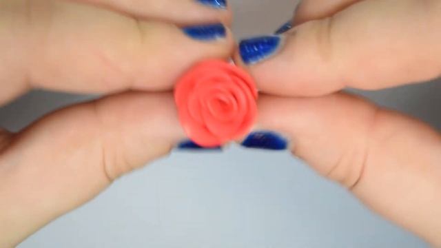 HOW TO MAKE a simple Red Rose! - BACK TO BASICS - Polymer Clay Tutorial - Blue in Wonderwood смотреть онлайн