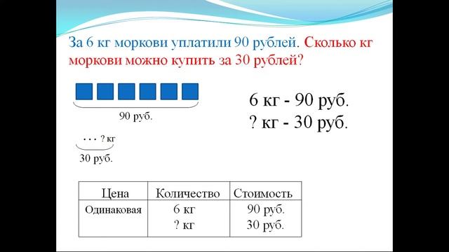 Задача на нахождение четвёртого пропорционального (2) смотреть онлайн