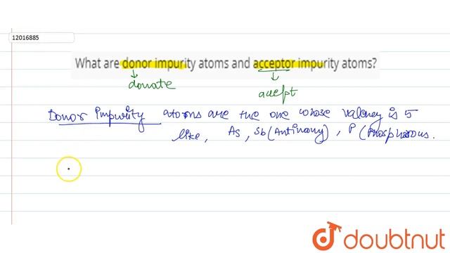 What are donor impurity atoms and acceptor impurity atoms? смотреть онлайн
