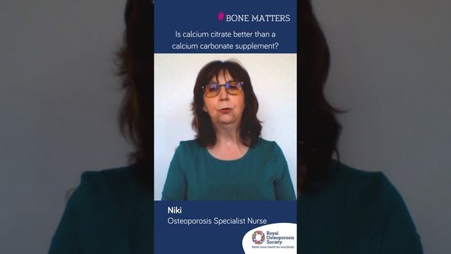 Is calcium citrate better than a calcium carbonate supplement | #BoneMatters смотреть онлайн