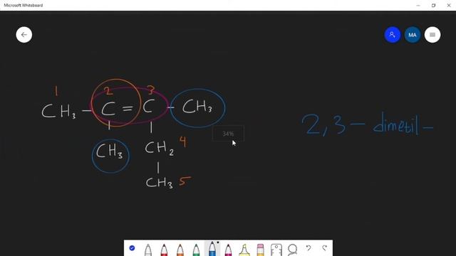 C7H14 || 2,3-dimetil-2-pentena || Alkena || Kimia смотреть онлайн