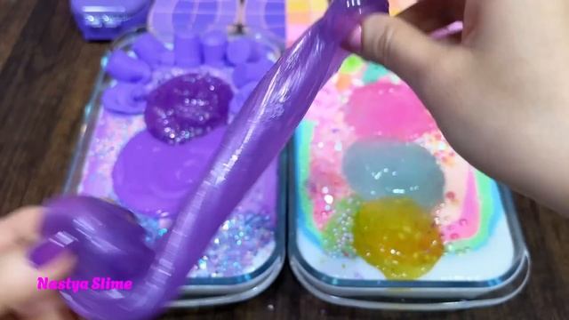 PASTEL vs PURPLE KUROMI I Mixing random into Glossy Slime I Satisfying Slime #610 смотреть онлайн