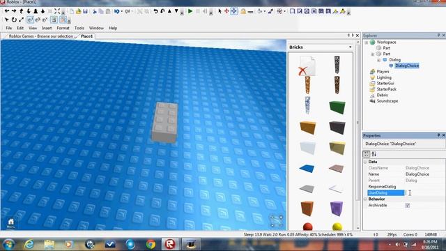 Roblox How To Make a Dialog Brick смотреть онлайн