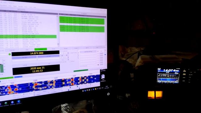 Моя радио рубка, пример работы в цифре FT8 смотреть онлайн