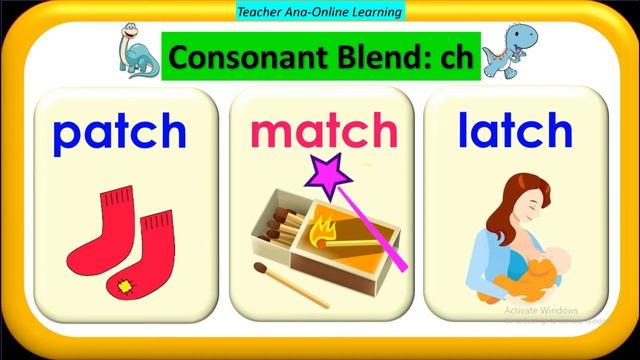 Practice Reading Words with Consonant Blend (ch, sh) : Teacher Ana Online Learning смотреть онлайн