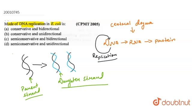 Mode of DNA replication in E. coli is `:` смотреть онлайн