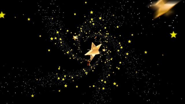 Футаж Звезда золотая летит в экран смотреть онлайн