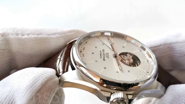 Glycine Combat Classic Open Heart GL0120 Men's Automatic Swiss Watch Швейцарские Часы Мужские смотреть онлайн