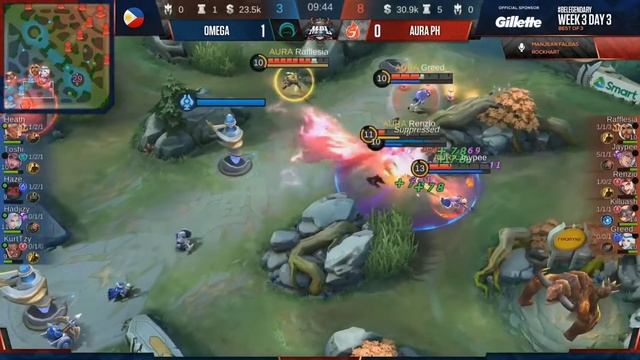 OMEGA VS AURA PH 🔥🔥Game 2] | MPL-PH Season 6 Regular Season Week 3 Day 3 | MLBB смотреть онлайн