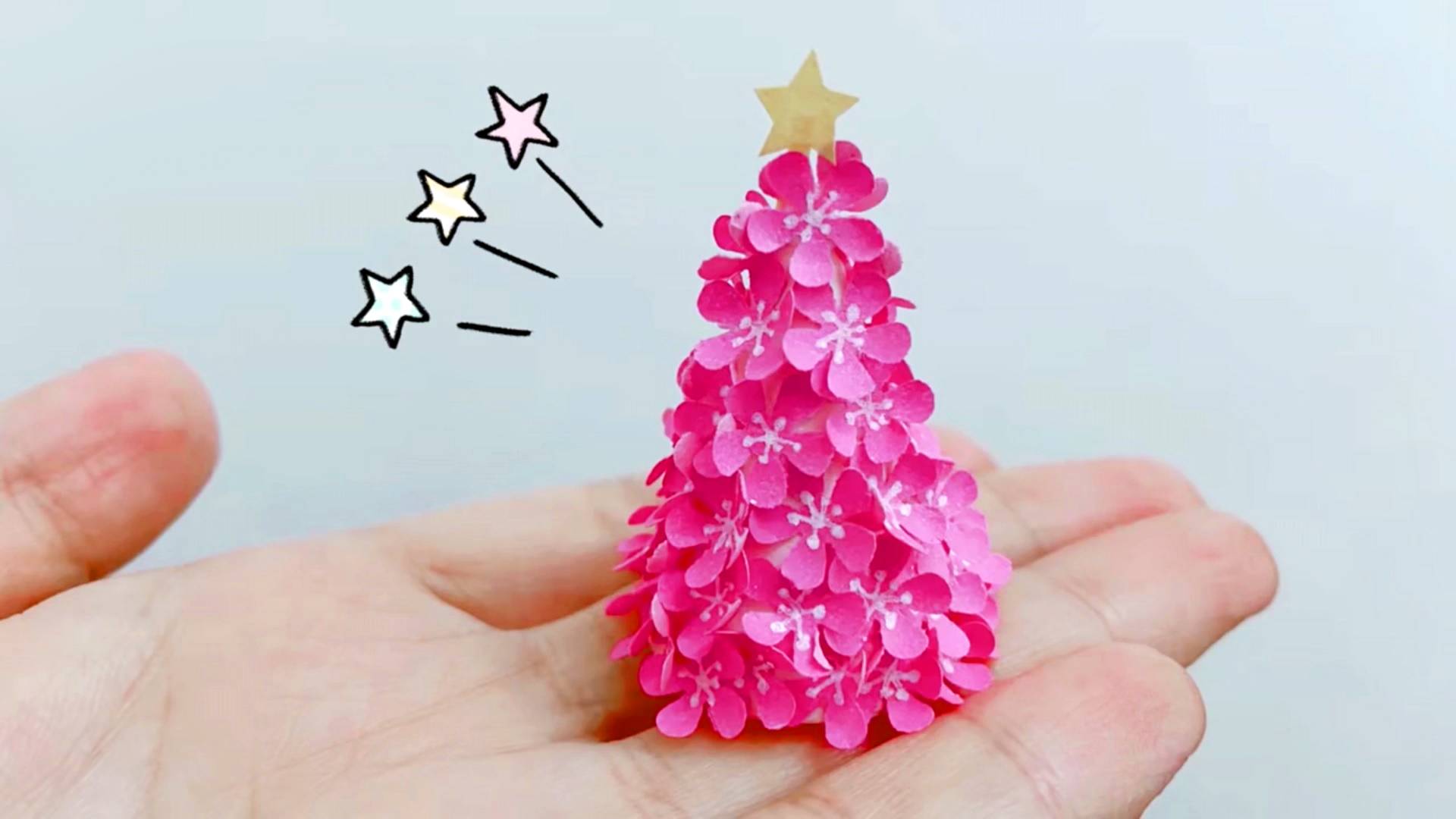 Оригинальная Елка из бумаги. Поделка на новый год смотреть онлайн