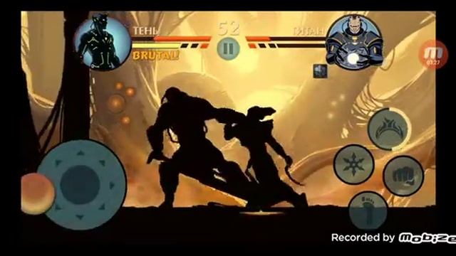 Безумный бой с Титаном. Shadow Fight. смотреть онлайн