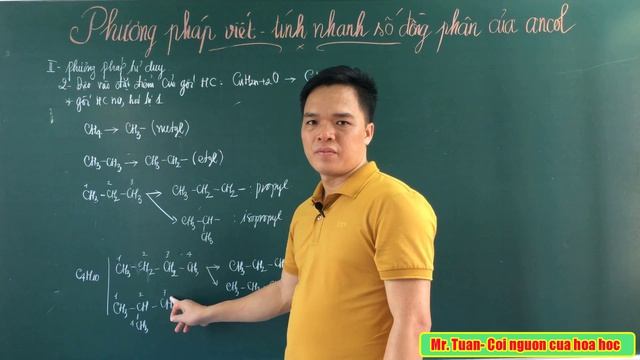 ANCOL | PHƯƠNG PHÁP VIẾT - ĐẾM NHANH SỐ ĐỒNG PHÂN CỦA ANCOL - Mr. Tuấn смотреть онлайн