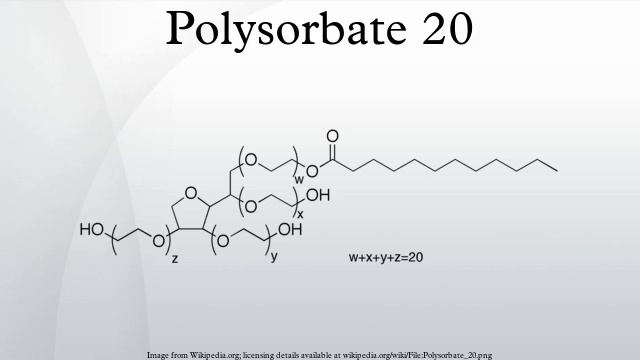Polysorbate 20 смотреть онлайн
