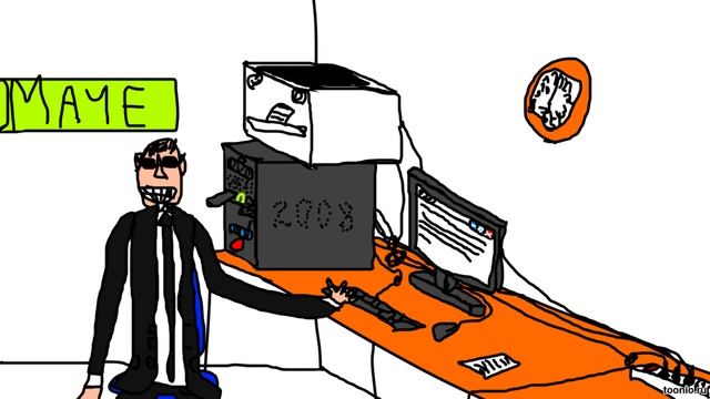 Рукомокрая, комп зелёный.