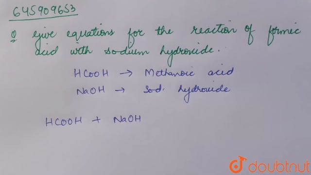 Give equations for the reaction of formic acid with sodium hydroxide | 12 | ALDEHYDES, KETONES A... смотреть онлайн