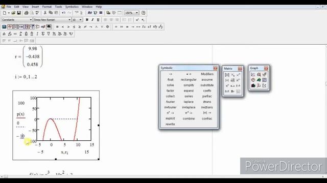 How to find Roots of polynomial function by MATHCAD смотреть онлайн