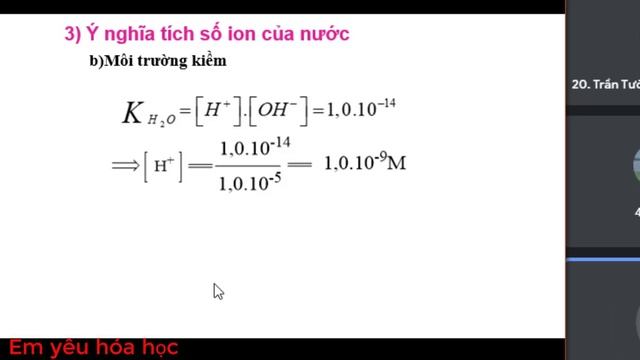 Sự Điện Li Của Nước -pH - Chất Chỉ Thị Axit Bazơ -Hóa lớp 11 смотреть онлайн
