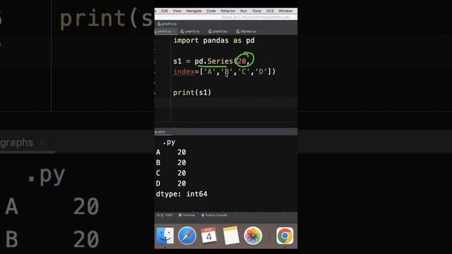 CBSE Class 12 Informatics Practices, 1 Minute Revision, Python pandas, Creating Series Using Scalar смотреть онлайн