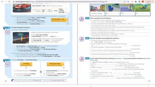 【日本語の解説】English Grammar In Use Unit９ 現在完了進行形【無料レッスン】 смотреть онлайн