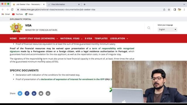 Portugal Job Seeker Visa For Pakistan-India || Every Visa || Hindi/Urdu || смотреть онлайн