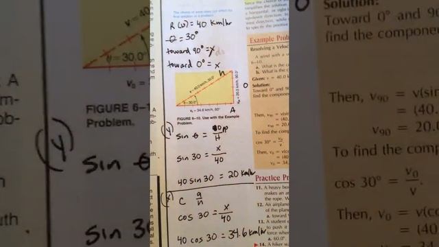 Physics ch 6 Vectors pt 2 The math!! смотреть онлайн