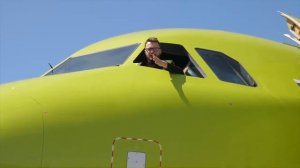 Распаковка самолета Airbus и первый полёт на компании S7 2019 РОССИЯ