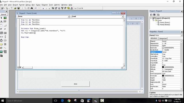 create text box at run time in visual basics || visual basic tutorial смотреть онлайн