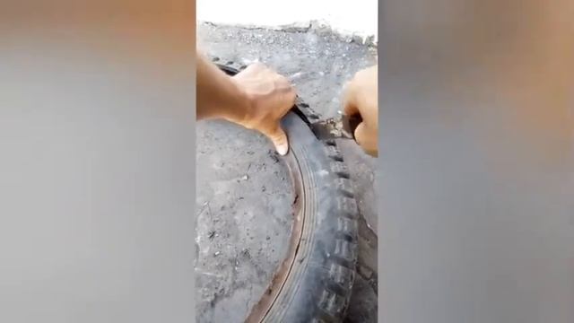 Как резать любые шины  ножом
