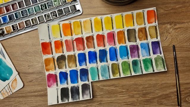 Моя любимая акварель от Talents Rembrandt 48 цветов в железном пенале. Rembrandt 48 In Metal Box.