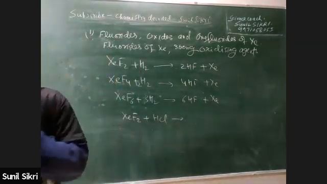GROUP 18 ELEMENTS | FLUORIDES OF XENON |PREPARATION AND PROPERTIES | L-2 | 12 NEET,JEE| SUNILSIKRI смотреть онлайн