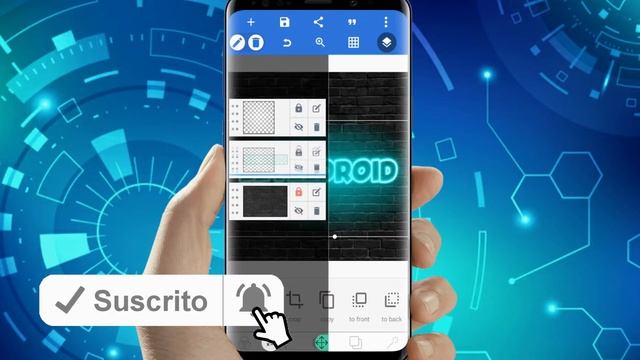 Como crear TEXTO/EFECTO NEÓN en celular ANDROID/Hacer EFFECT NEON [COMO PONER FUENTES EN PIXELLAB смотреть онлайн