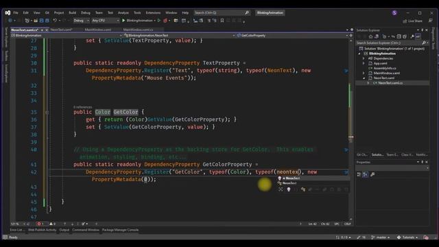 WPF Animation : Blinking Neon Light Text effect смотреть онлайн