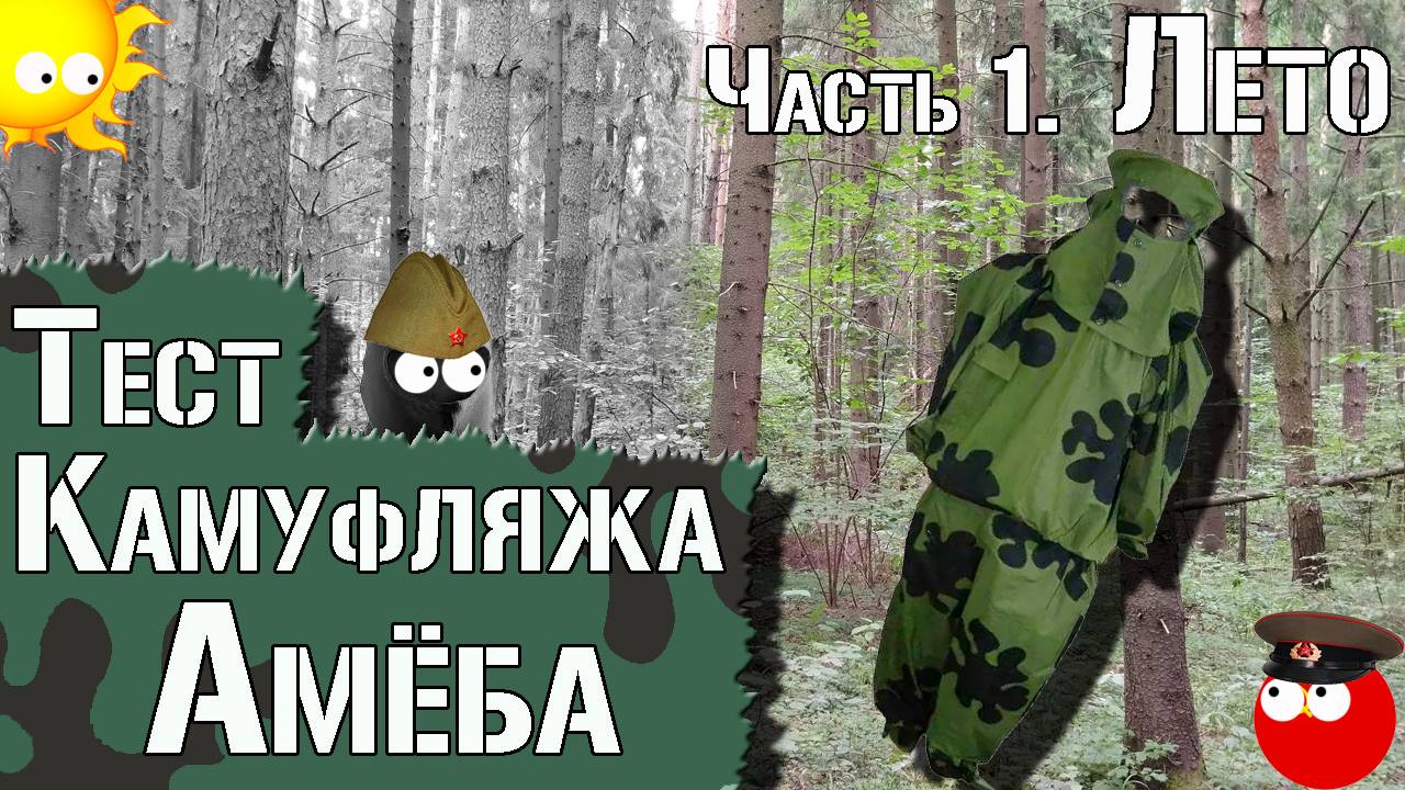 Тест камуфляжа Амёба. Часть 1. Лето / Camouflage Test Amoeba. Part 1. Summer