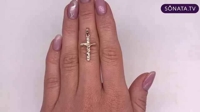 Крестик Xuping из медицинского золота (в позолоте) - 42413 смотреть онлайн