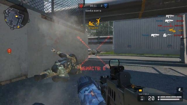 Warface 13 фрагов за 1 раунд на Д17 смотреть онлайн