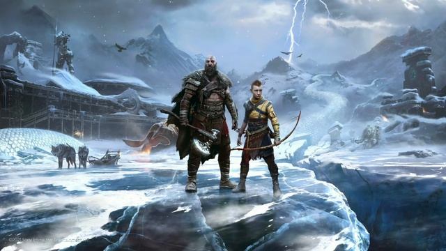Кратос и Атрей | God Of War Ragnarök / Kratos And Atreus - Живые Обои